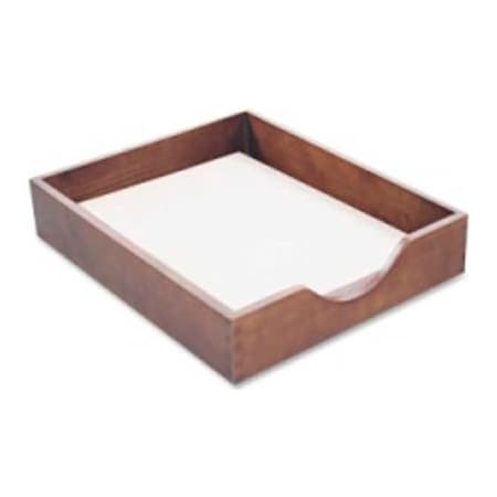 Advantus Wood Desk Tray Letter Size Walnut CW07212